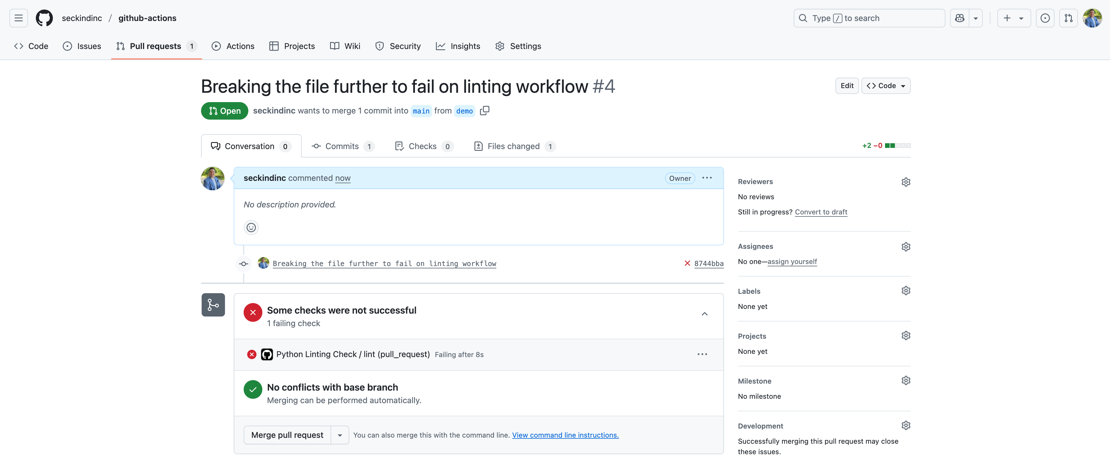 Getting Started with CI Using GitHub Actions
