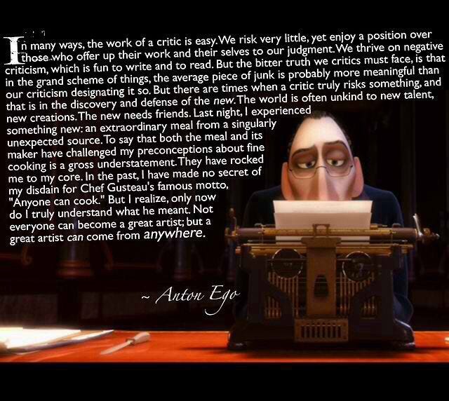 Ratatouille | Monologues, Disney quotes, Disney monologues