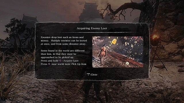 Come raccogliere bottino e denaro in Sekiro: Shadows Die Twice