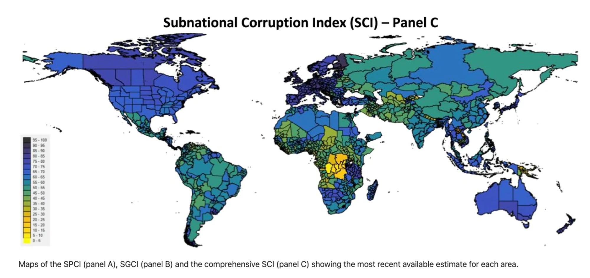 Measuring sub-national government corruption across the world