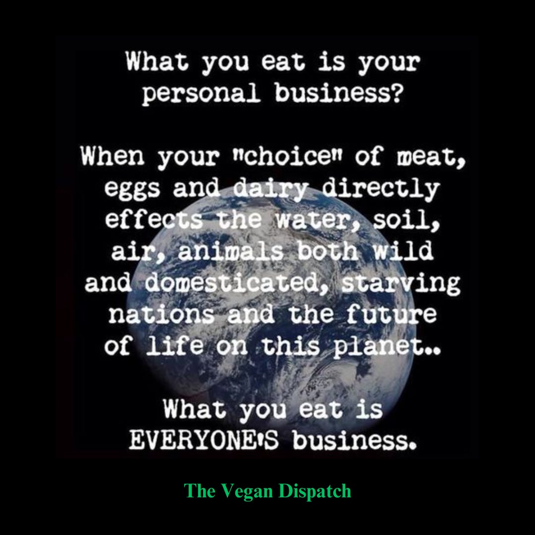 What you eat is your personal business? What you eat is your personal business?
