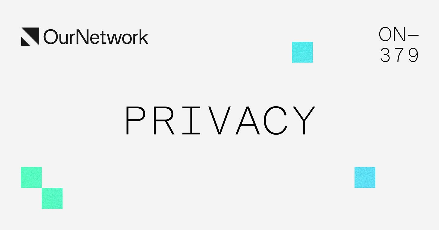 ON-379: Privacy 👤