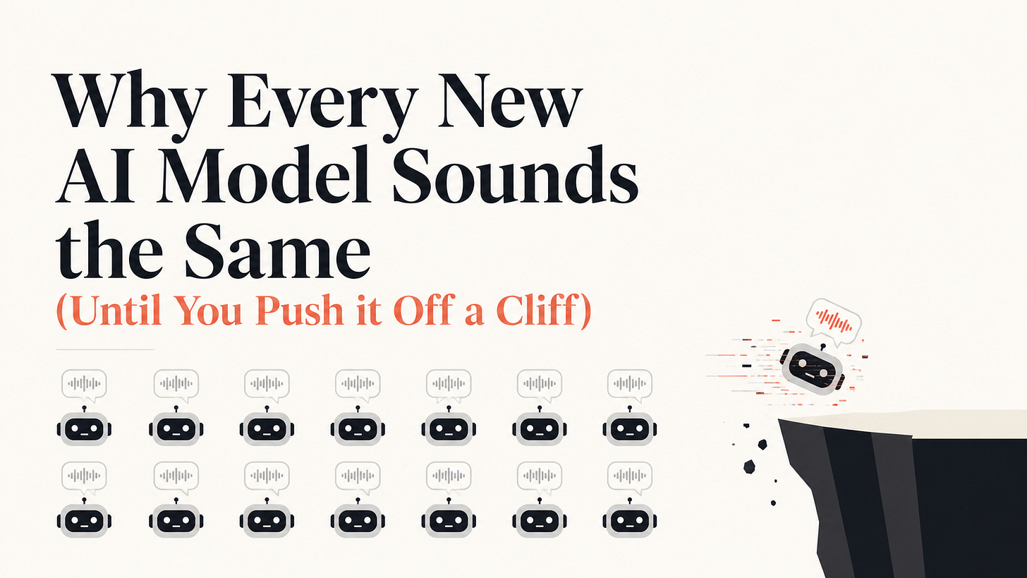Cover image to blog post showing robot heads and text