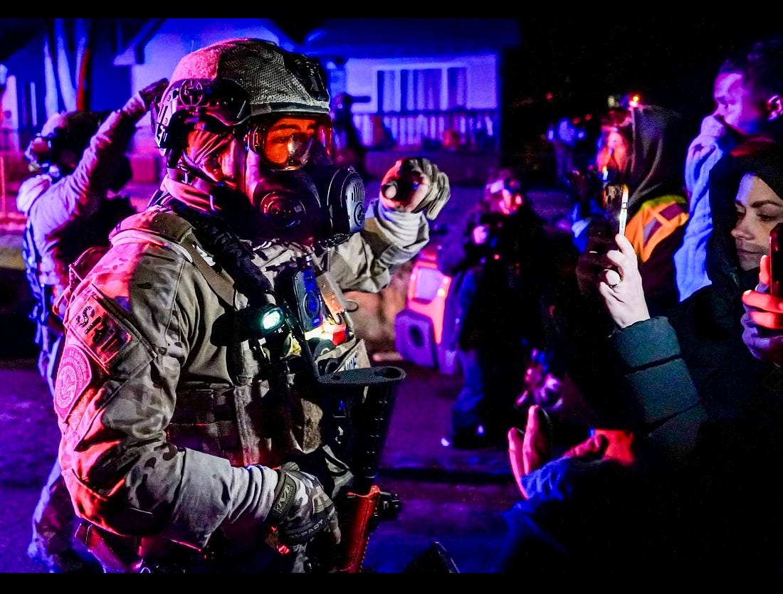 A person in a gas mask and helmet

AI-generated content may be incorrect.