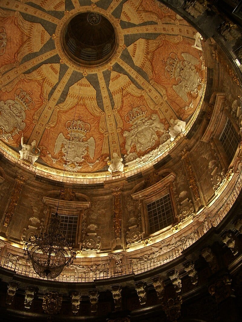 Internal view of the dome Internal view of the dome