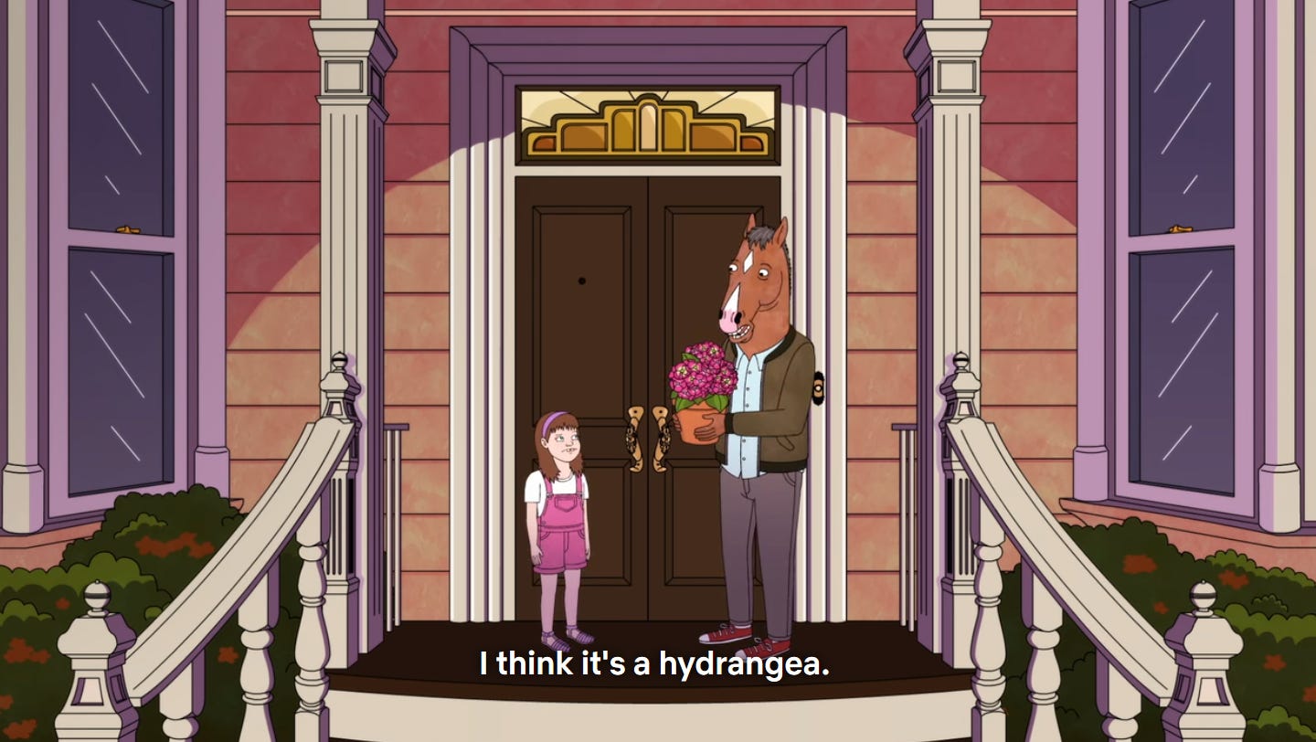r/BoJackHorseman - What's the meaning behind starting the episode or Bojack entering -with small Sarah Lynn, then later on seeing Sarah Lynn as an adult already in the dinner table?