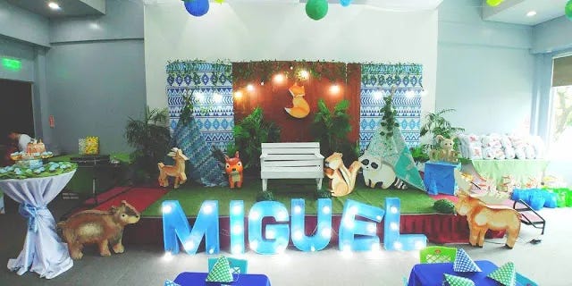 Venue styling at Microtel Hotel for Miguel's first birthday Venue styling at Microtel Hotel for Miguel's first birthday