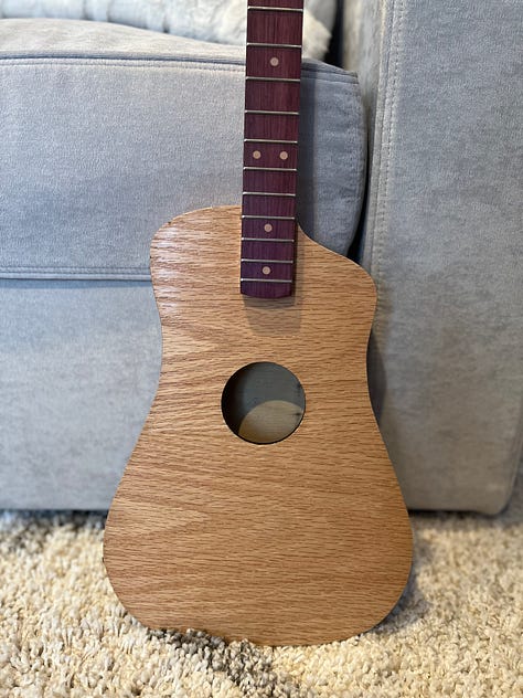 a work in progress guitar build