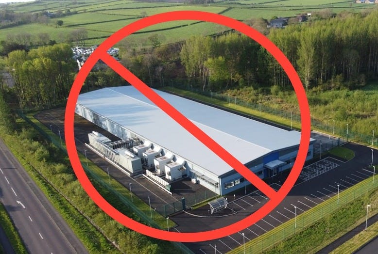 an aerial view of a large industrial building