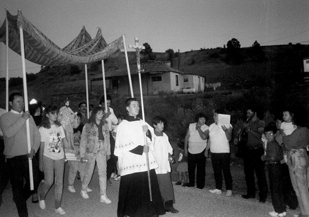 San Mateo feastday procession.