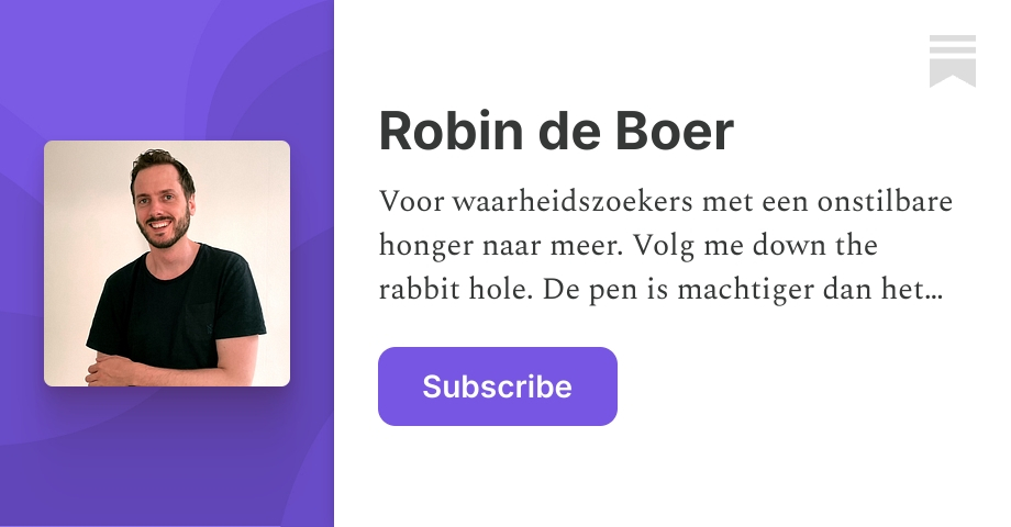 Robin de Boer | Substack