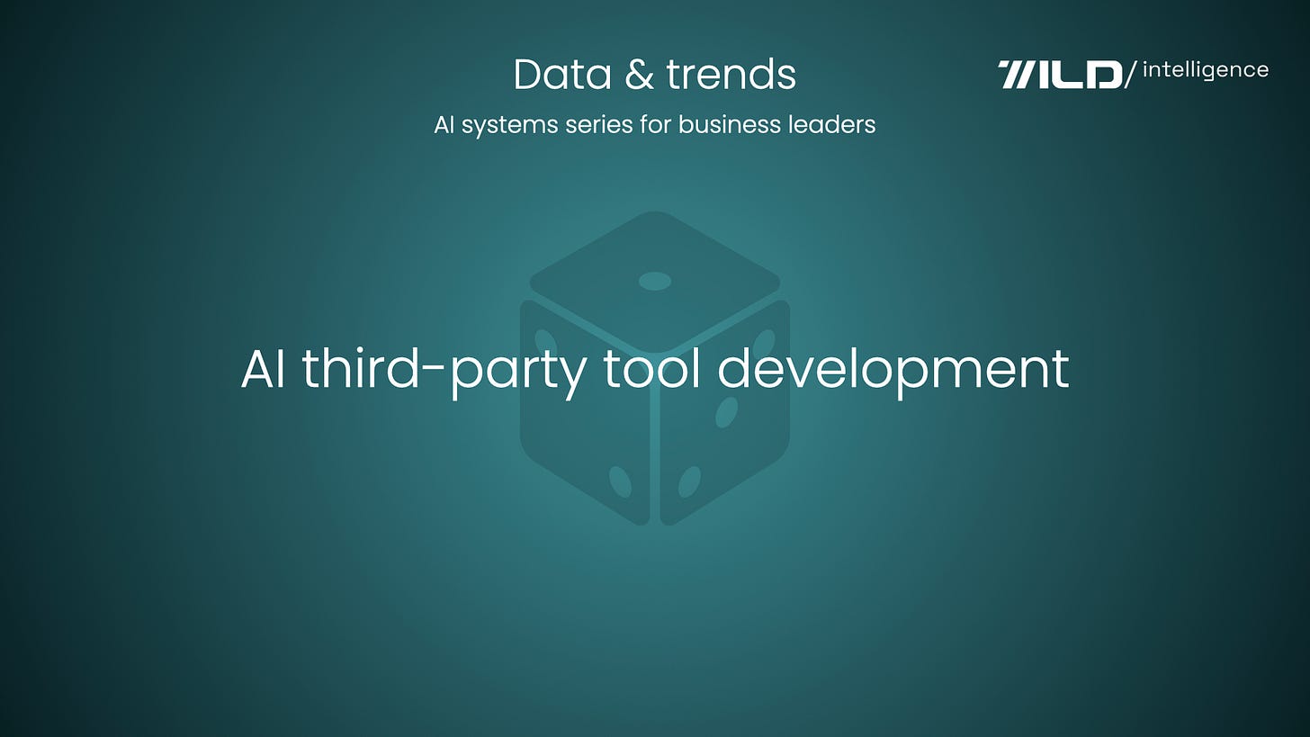 AI third-party tool development | AI data and trends for business leaders | AI systems series