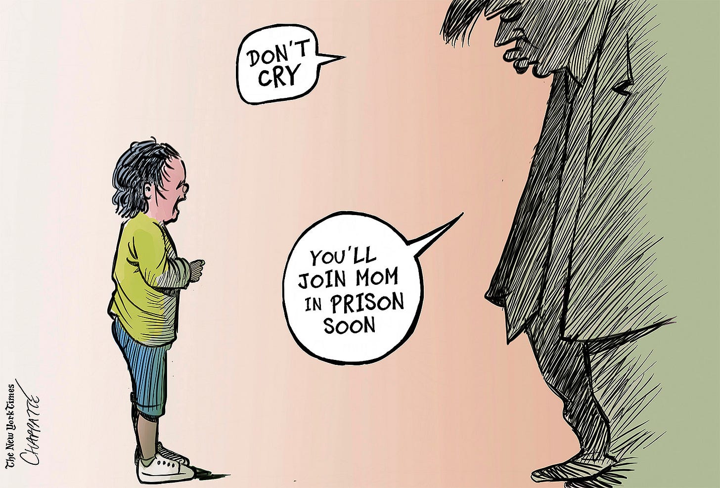 Reuniting families | Globecartoon - Political Cartoons - Patrick Chappatte