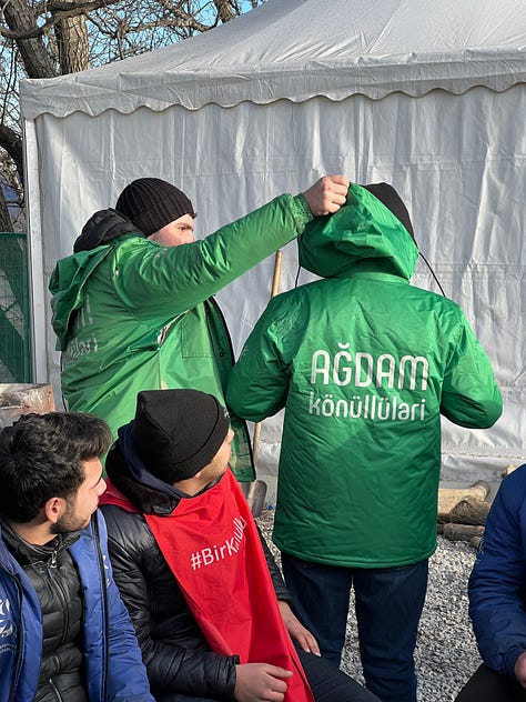 Scenes from the Lachin corridor protest on February 22, 2023.