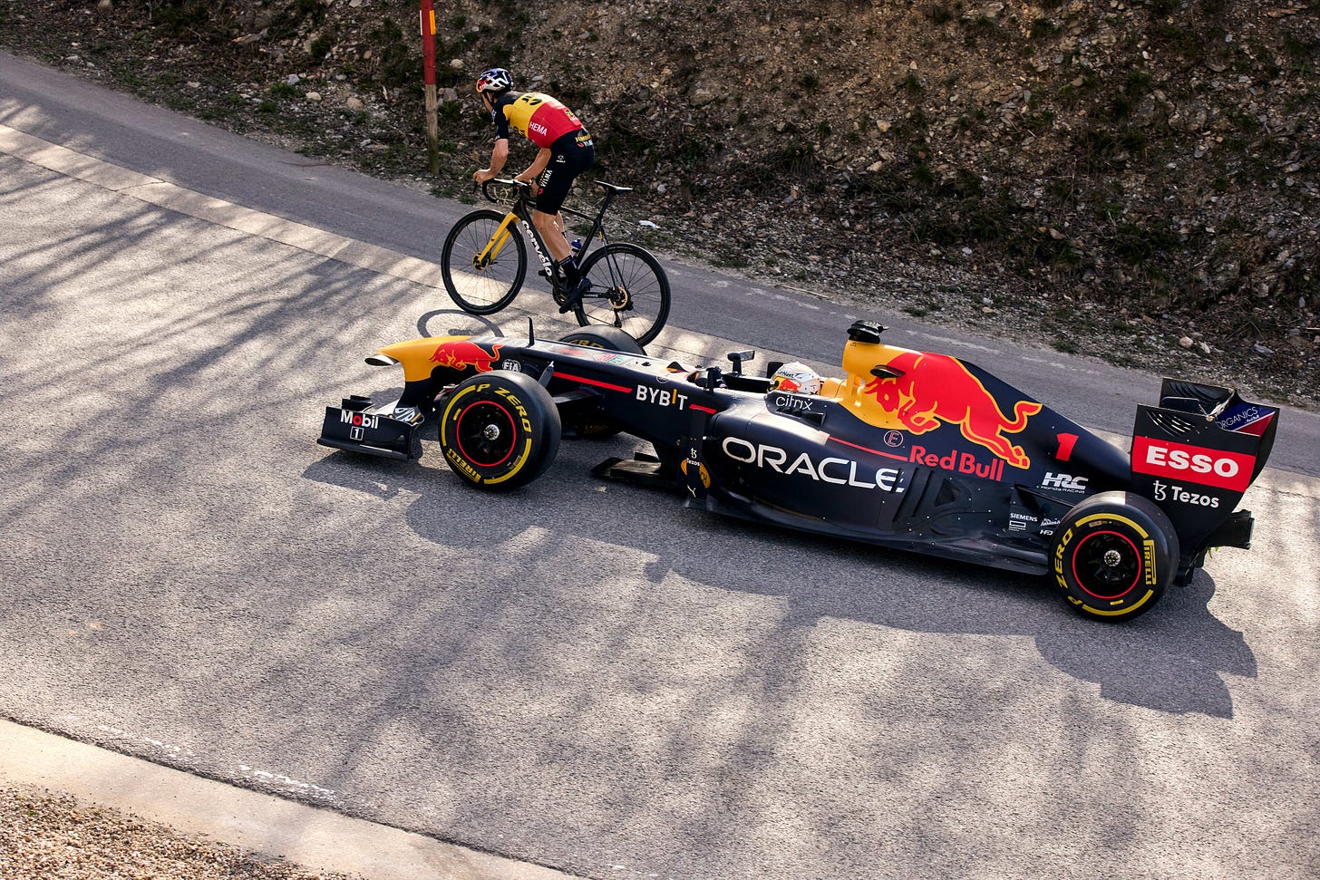 Max Verstappen, Wout Van Aert | Red Bull Content Pool