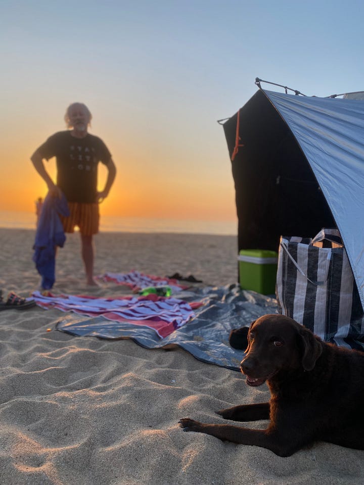 Suzy and Simon at the beach