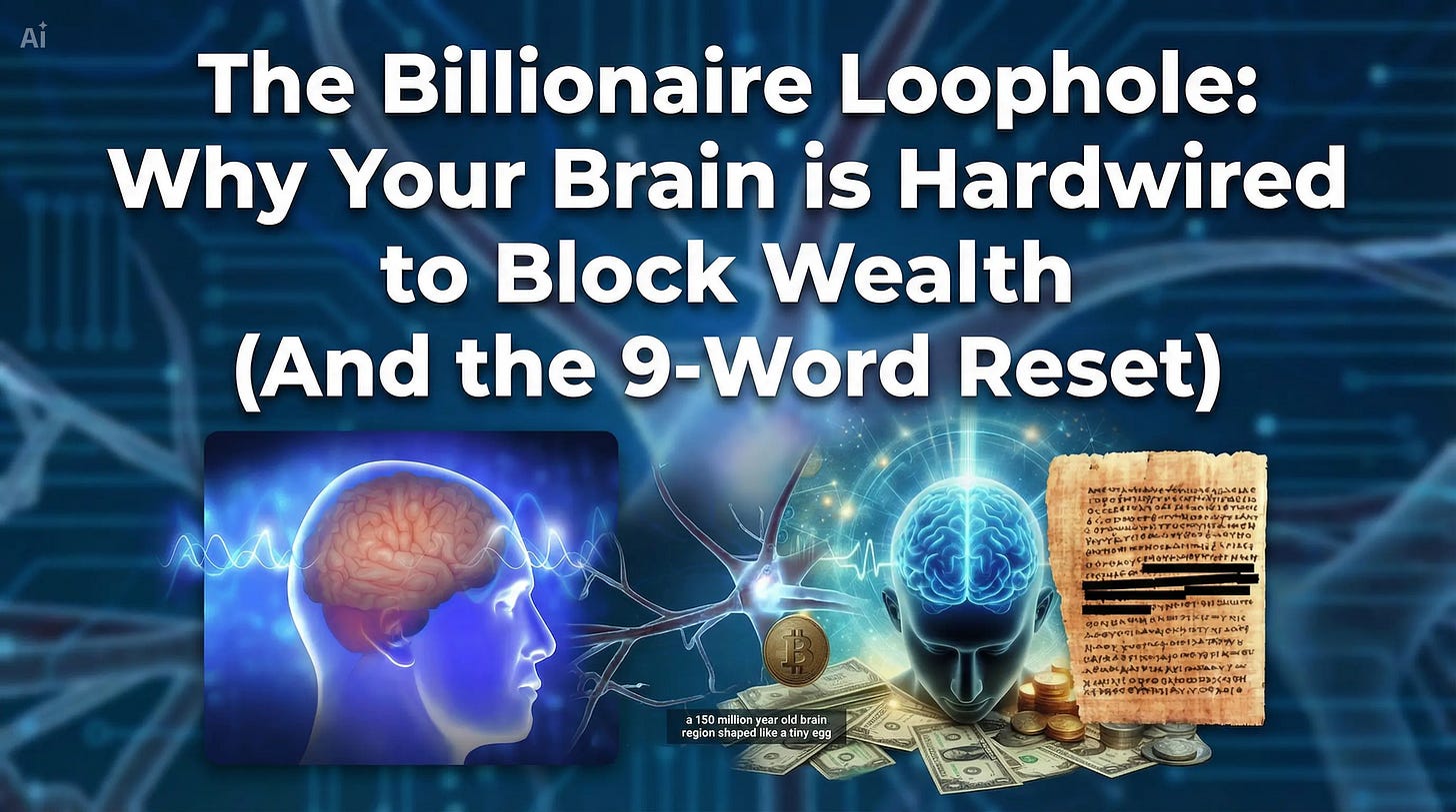 The Discovery on "Billionaire Island" Recent neuroscientific findings suggest that for most of us, the Law of Attraction is actually a trap. Why? Because when you try to manifest money you don't have, a specific region in your brain—the Thalamus—registers a "truth gap." It triggers what scientists call Neural Rigidity, broadcasting a high-frequency Stress Signal (Beta Waves) that effectively blocks the very wealth you’re trying to attract. The story sounds like a thriller, but the data is real. A leading American neuroscientist was part of an elite team flown to a private Caribbean hideaway—often called "Billionaire Island." Their mission? To examine recently declassified FBI research regarding brainwave synchronization. The Discovery on "Billionaire Island" Recent neuroscientific findings suggest that for most of us, the Law of Attraction is actually a trap. Why? Because when you try to manifest money you don't have, a specific region in your brain—the Thalamus—registers a "truth gap." It triggers what scientists call Neural Rigidity, broadcasting a high-frequency Stress Signal (Beta Waves) that effectively blocks the very wealth you’re trying to attract. The story sounds like a thriller, but the data is real. A leading American neuroscientist was part of an elite team flown to a private Caribbean hideaway—often called "Billionaire Island." Their mission? To examine recently declassified FBI research regarding brainwave synchronization.