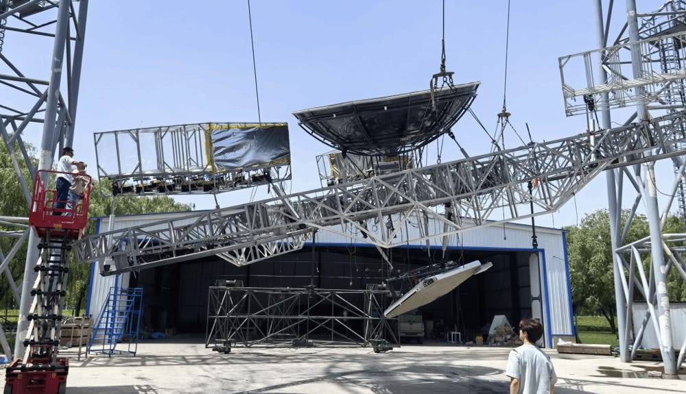 Xidian University’s space-based solar power prototype receiver being worked on for tests in 2026. Xidian University’s space-based solar power prototype receiver being worked on for tests in 2026.
