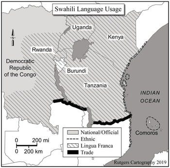 Geographic and Demographic Spread of Swahili (Chapter 12) - The Cambridge  Handbook of Language Contact
