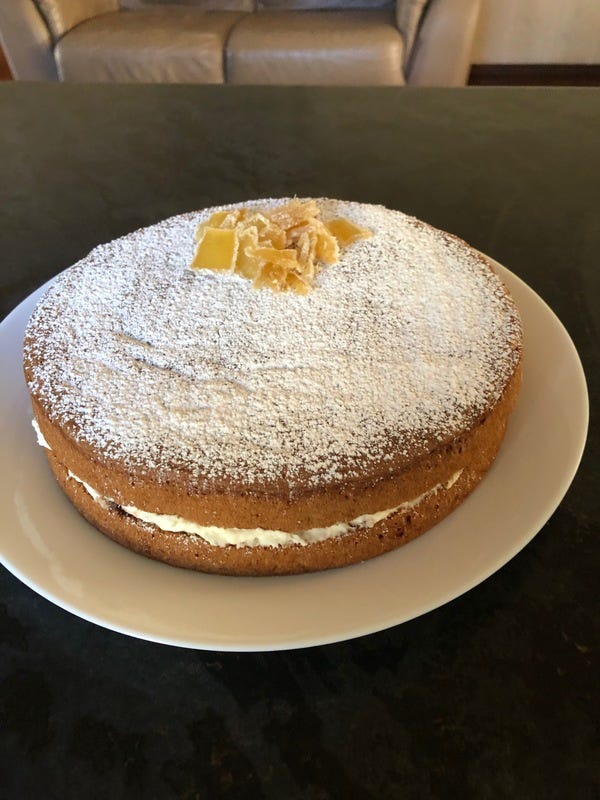Ginger Fluff sponge cake
