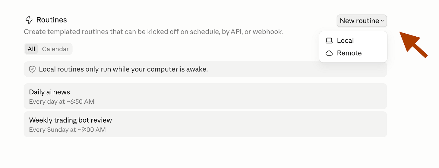 Claude Code Part 7: I Built 2 Overnight Routines (One Prompt Each)