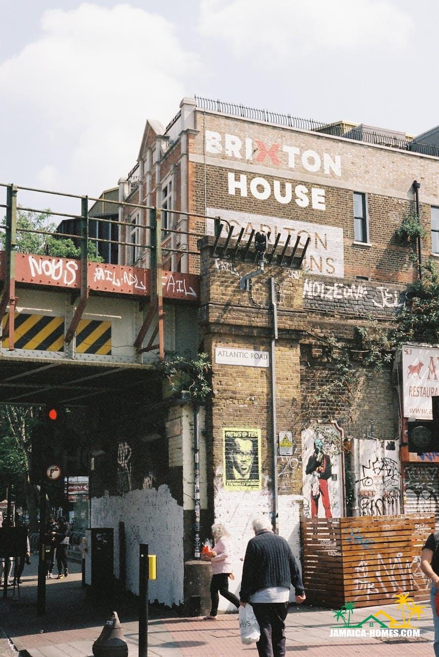 street view in vibrant brixton london