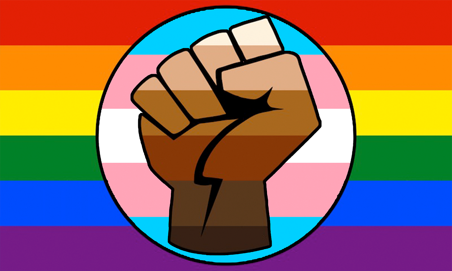 File:LGBT Gay Trans Pride BLM Fist Flag.png - Wikimedia Commons