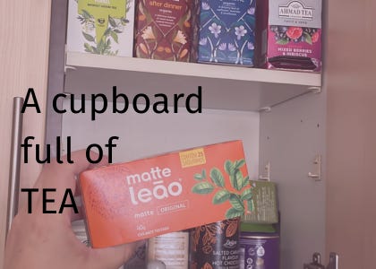 A cupboard full of tea