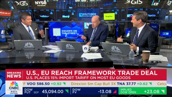 Jim Cramer, presentador de la CNBC, suelta una palabrota al hablar de los  acuerdos comerciales de Trump | Fox News