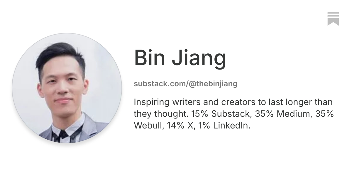 Bin Jiang | Substack