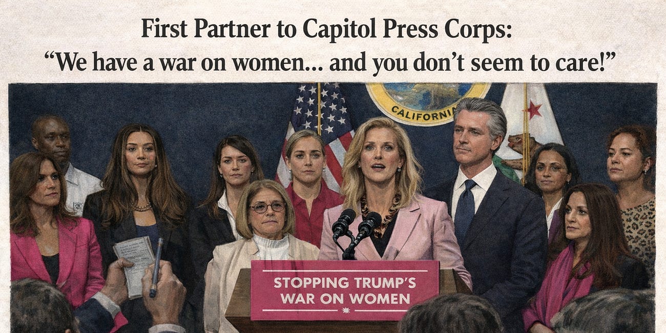 First Partner Siebel Newsom Blasts Capitol Press Corps For Enabling the "War On Women"