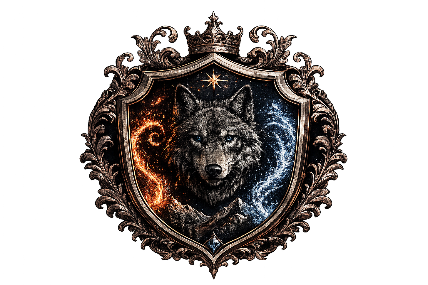 The Wolffbound family crest