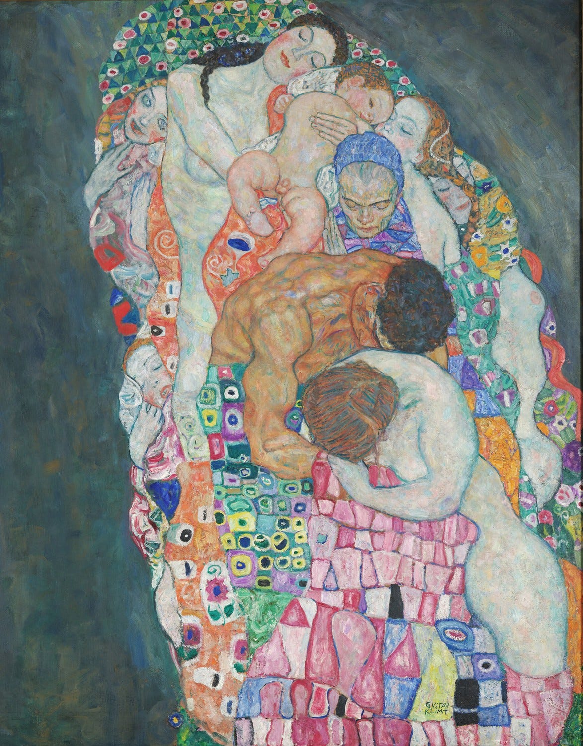 Detail of the sleeping figures representing life