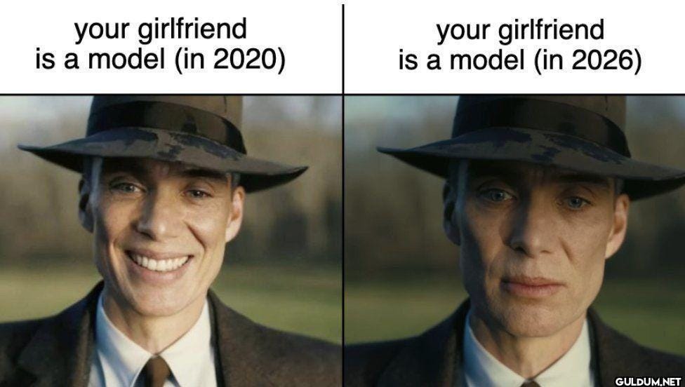 your girlfriend is a model...