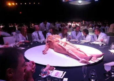 Marina Abramovic MOCA Gallery Cake, designed like a human, 2011