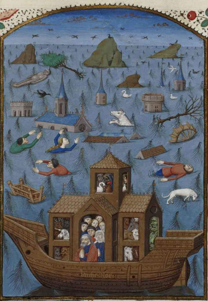 The Flood, Maître de l’échevinage, Rouen, XVth century