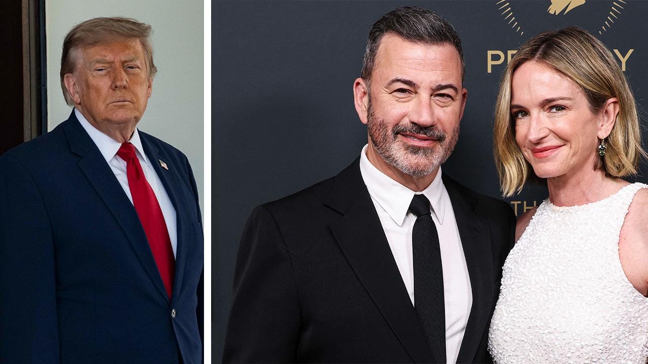 Donald Trump,Jimmy Kimmel,Molly McNearney Donald Trump,Jimmy Kimmel,Molly McNearney