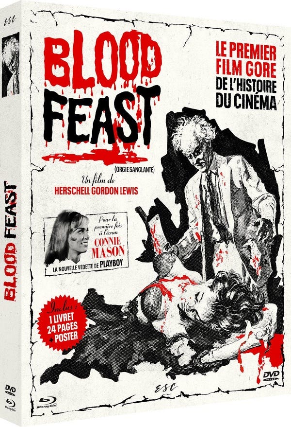 Blood Feast (Orgie sanglante) - Herschell Gordon Lewis - ESC Films -  Blu-ray - Potemkine PARIS