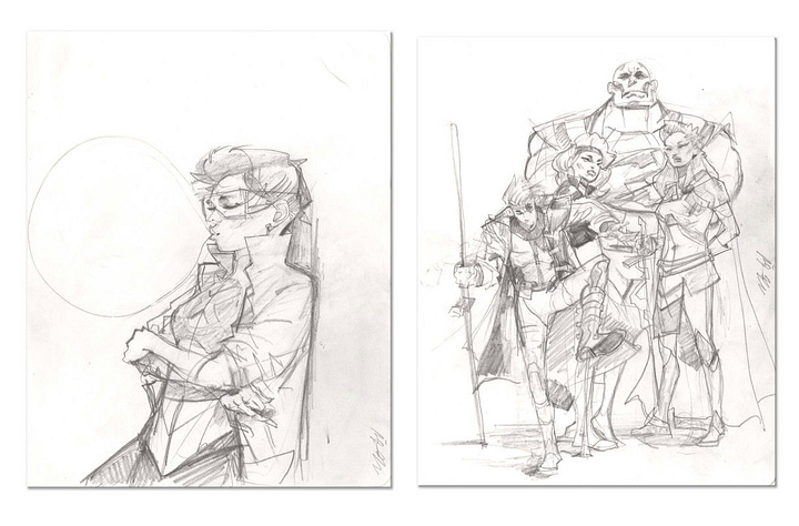 Excalibur #1 Sketch