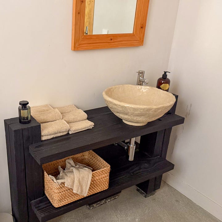 Bathroom at Bittikesu restaurant in Paris