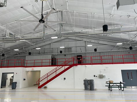 pictures of exetrior and interior of York County fire station 7
