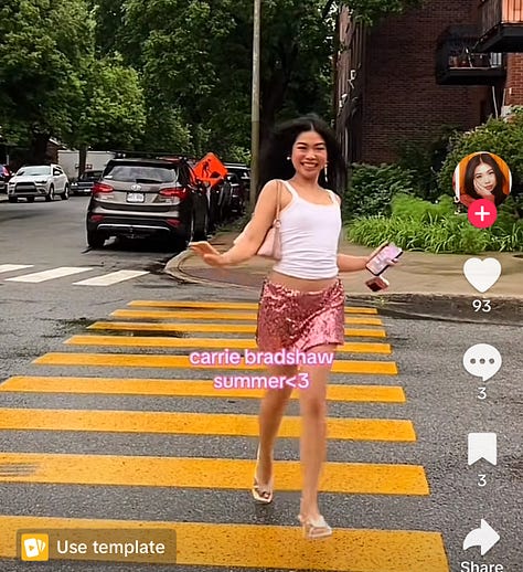Carrie Bradshaw summer