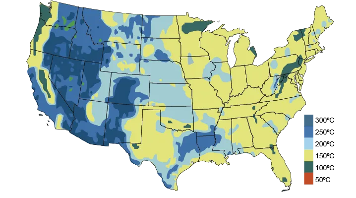 U.S. Geothermal Resources at 10 km Depth