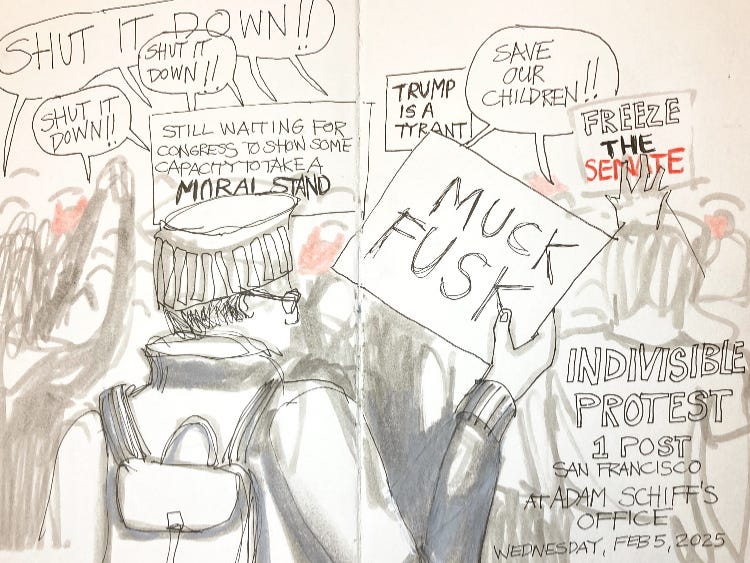 Drawing For Insurrection How to Sketch a Protest - Cathy Raingarden's Sketchbook