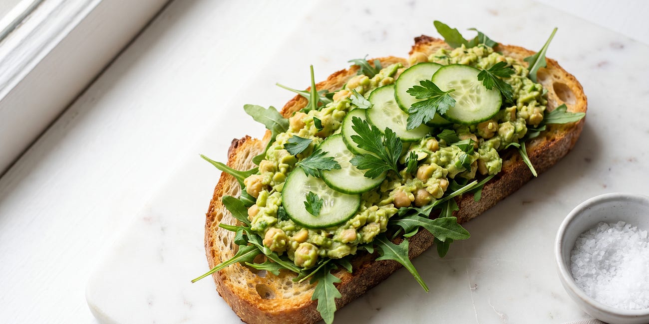 Smashed Chickpea & Avocado Sandwich
