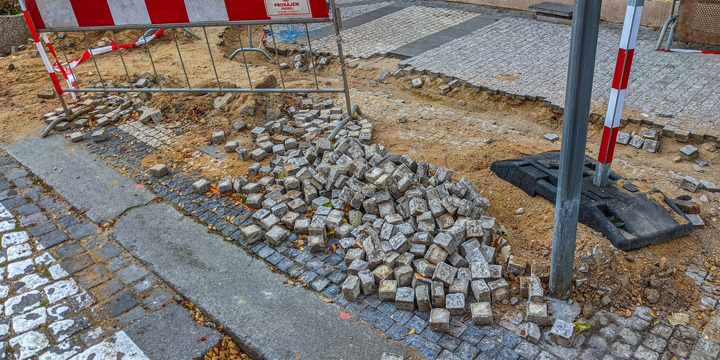 Cobblestones in Prague Cobblestones in Prague