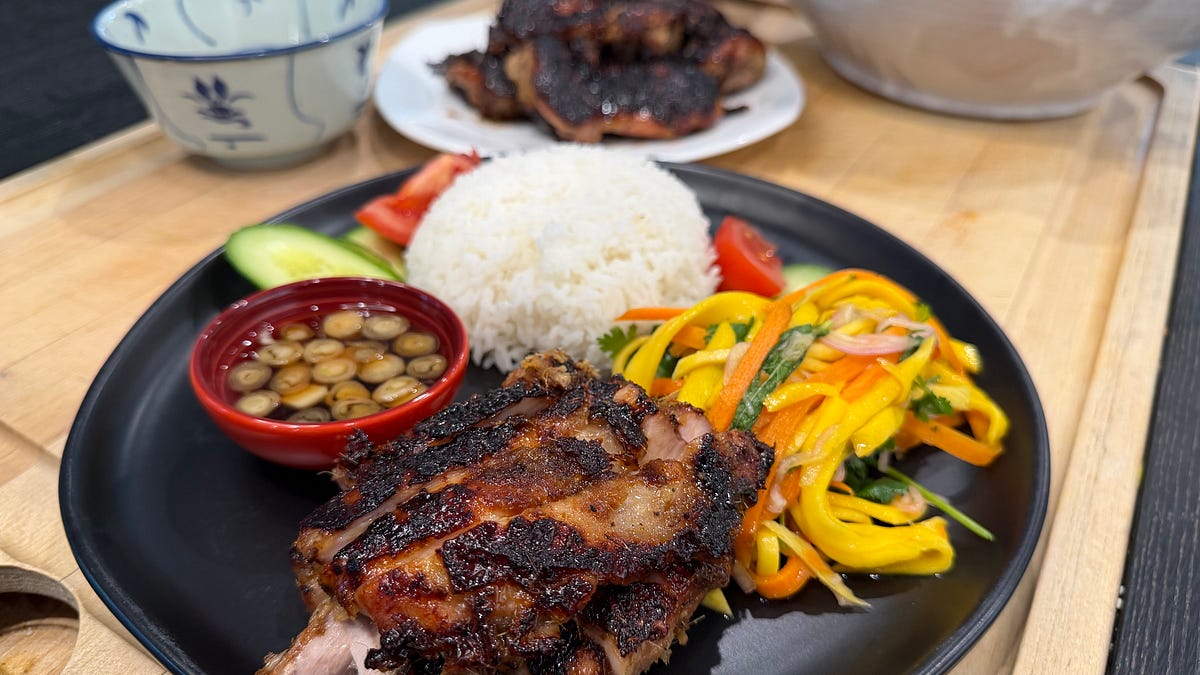 Lemongrass Chicken & Mango Salad: Spilled Milk #476