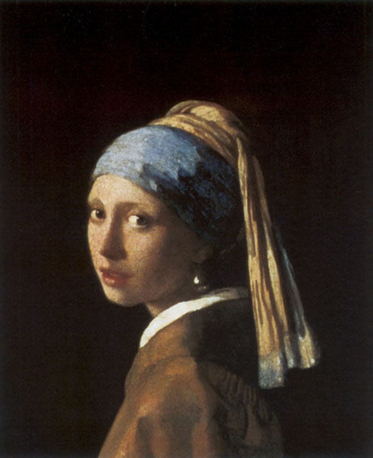 Girl with a Pearl Earring, Johannes Vermeer, 1665.