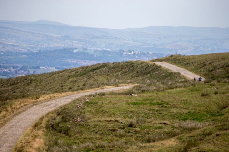 View of the Cotton Famine Road in Rochdale, Lancashire. Credit: South Pennines Park.