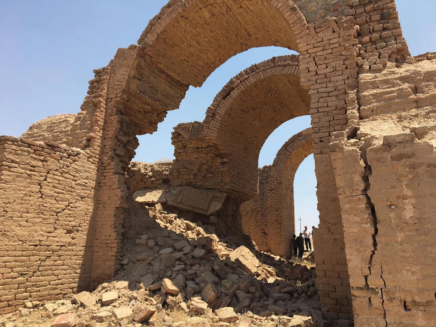 The Tabira Gate, which stands at the centre of Ashur, suffered 70% damage when Isis attacked the city in 2015 AUIS Center for Archaeology and Cultural Heritage The Tabira Gate, which stands at the centre of Ashur, suffered 70% damage when Isis attacked the city in 2015 AUIS Center for Archaeology and Cultural Heritage